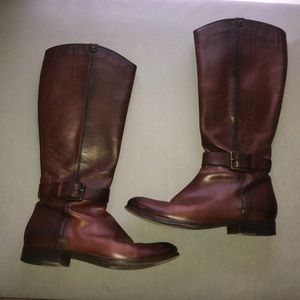 Frye Malorie Button Tall Cowboy Boot